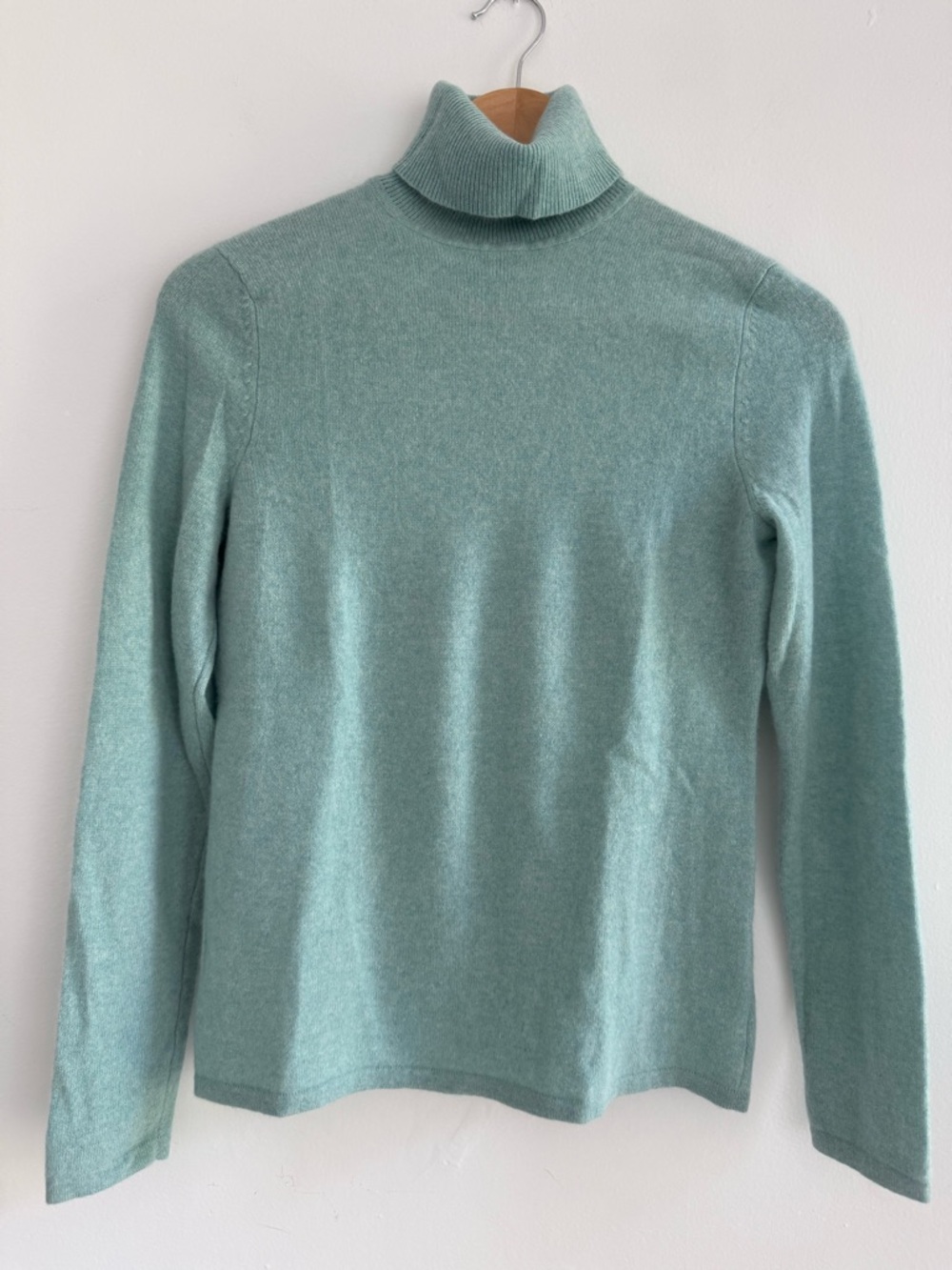 Lord & Taylor Mint Green Turtleneck Sweater